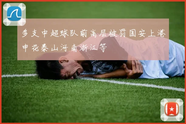 多支中超球队前高层被罚国安上港申花泰山河南浙江等